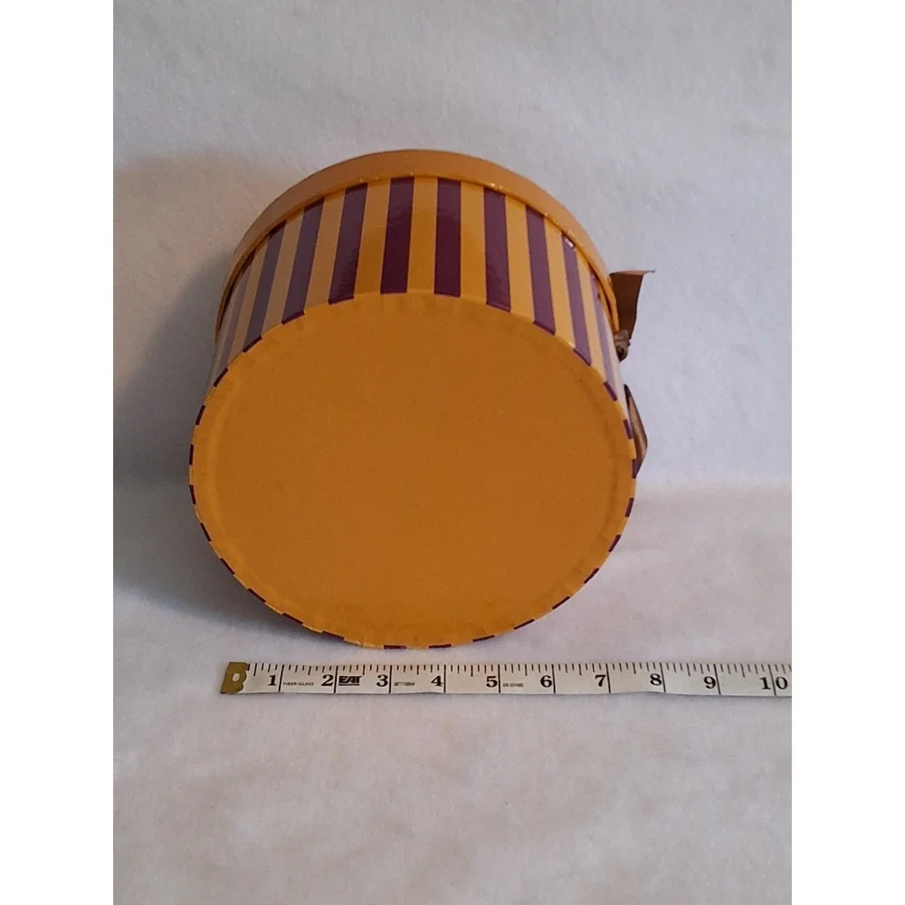 Vintage Velvet Baby Bonnet With Pom Poms And Hat Box GVC